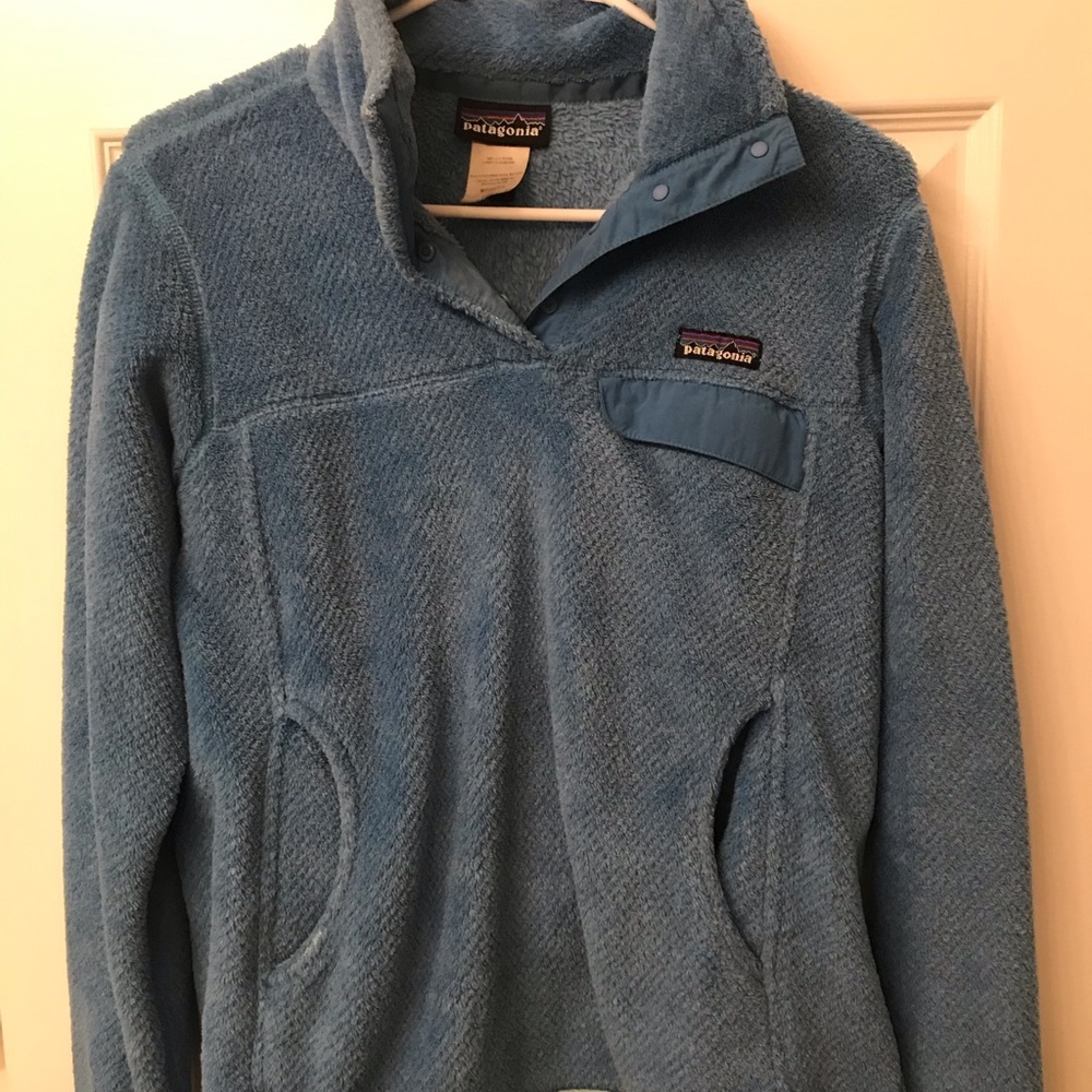 EUC light blue and blue Patagonia Sweater